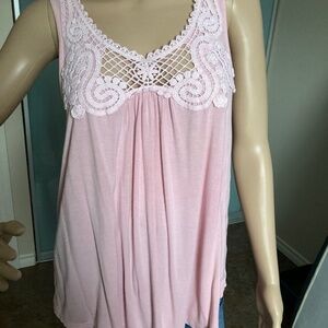 Together - Rose Tank & Shirt w/crochet